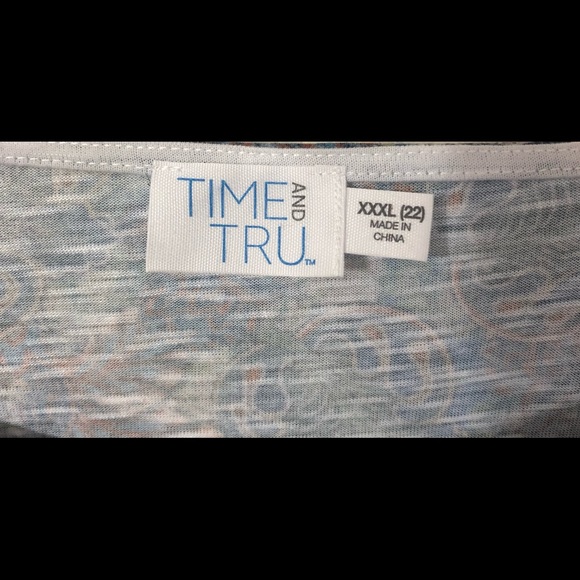 Time & True Long Sleeve Top Size XXXL (22) - Picture 4 of 5